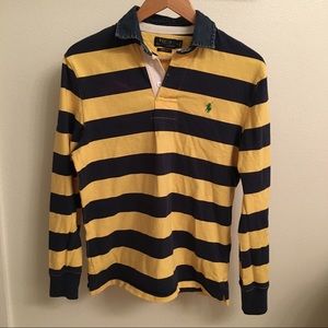 Collared long sleeve POLO shirt